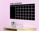 Monthly Calendar Chalkboard Wall stickers